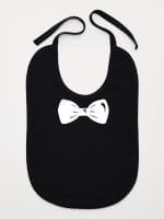 z muszką śliniak niemowlęcy kolor czarny 031