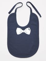 z muszką śliniak niemowlęcy kolor granatowy 031