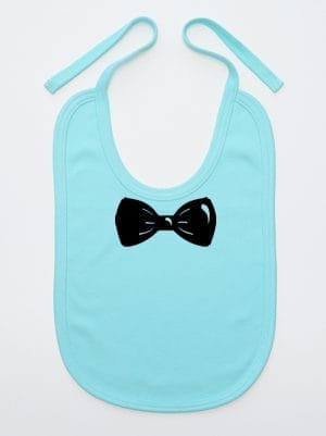 z muszką śliniak niemowlęcy kolor miętowy 031