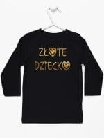 złote dziecko koszulka z długim rękawem kolor czarny 043