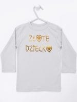 złote dziecko koszulka z długim rękawem kolor szary 043