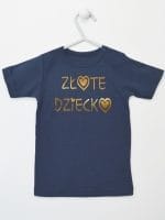 złote dziecko koszulka z krótkim rękawem kolor granatowy 043