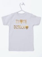 złote dziecko koszulka z krótkim rękawem kolor szary 043
