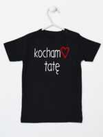 kocham tatę koszulka z krótkim rękawem kolor czarny 100