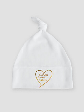 córusia mamusi i tatusia nadruk złoty czapka biala 041