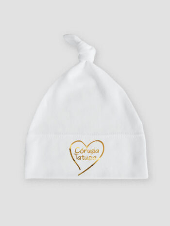 córusia tatusia nadruk złoty czapka biala 025