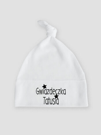 gwiazdeczka tatusia czapka biala 029