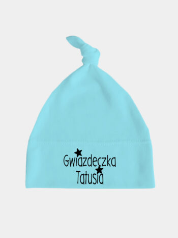 gwiazdeczka tatusia czapka turkusowa 029