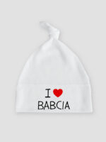 i love babcia czapka biala 049