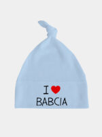 i love babcia czapka blekitna 049
