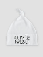 kocham cię mamusiu czapka biala 017