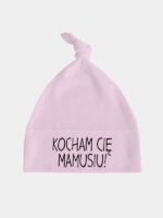 kocham cię mamusiu czapka rozowa 017