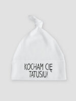kocham cię tatusiu czapka biala 018