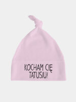 kocham cię tatusiu czapka rozowa 018
