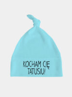 kocham cię tatusiu czapka turkusowa 018