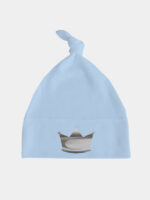 korona srebrna czapka blekitna 013