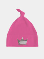 korona srebrna czapka fuksjowa 013