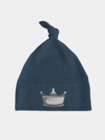 korona srebrna czapka granatowa 013