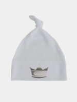 korona srebrna czapka szara 013