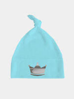 korona srebrna czapka turkusowa 013