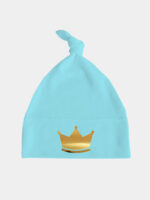 korona złota czapka turkusowa 043