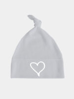 nadruk serduszko czapka szara 042