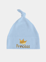 princess z koroną nadruk złoty czapka blekitna 003