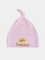 princess z koroną nadruk złoty czapka rozowa 003