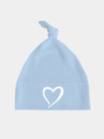 serce czapka blekitna 016