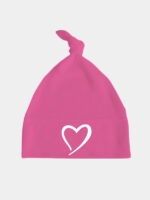 serce czapka fuksjowa 016
