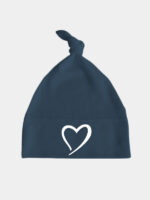 serce czapka granatowa 016
