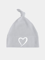 serce czapka szara 016