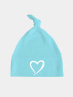 serce czapka turkusowa 016