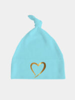 serce nadruk złoty czapka turkusowa 026