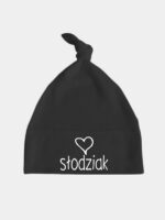 słodziak z sercem czapka czarna 033