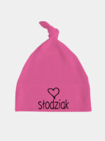 słodziak z sercem czapka fuksjowa 033