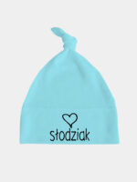 słodziak z sercem czapka turkusowa 033