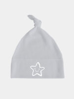 uśmiechnięta gawiazdka czapka szara 045