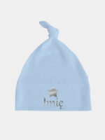 z imieniem i gwiadką nadruk srebrny czapka blekitna 039