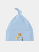 z imieniem i gwiazdką nadruk złoty czapka blekitna 036