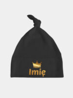 z imieniem i koroną kolor złoty czapka czarna 008 z imieniem i koroną kolor złoty czapka czarna 008