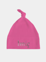 z imieniem niemowlaka nadruk srebrny czapka fuksjowa 047