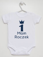 mam roczek z jedynką body z krótkim rękawem kolor biały 262