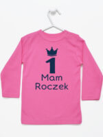 mam roczek z jedynką koszulka z długim rękawem kolor ciemny różowy 262 mam roczek z jedynką koszulka z długim rękawem kolor ciemny różowy 262