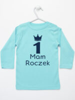 mam roczek z jedynką koszulka z długim rękawem kolor miętowy 262 mam roczek z jedynką koszulka z długim rękawem kolor miętowy 262