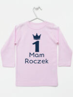 mam roczek z jedynką koszulka z długim rękawem kolor różowy 262 mam roczek z jedynką koszulka z długim rękawem kolor różowy 262