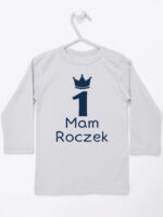 mam roczek z jedynką koszulka z długim rękawem kolor szary 262 mam roczek z jedynką koszulka z długim rękawem kolor szary 262