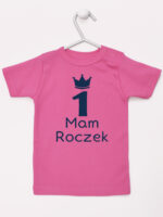 mam roczek z jedynką koszulka z krótkim rękawem kolor ciemny różowy 262 mam roczek z jedynką koszulka z krótkim rękawem kolor ciemny różowy 262