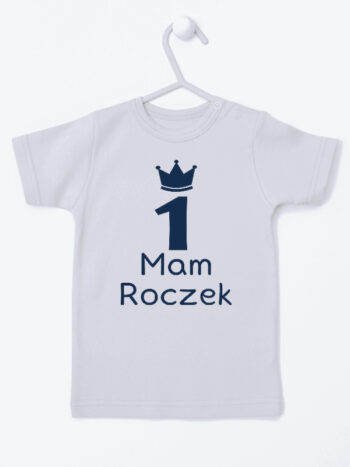 mam roczek z jedynką koszulka z krótkim rękawem kolor szary 262