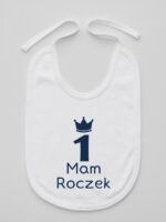 mam roczek z jedynką śliniak niemowlęcy kolor biały 262 mam roczek z jedynką śliniak niemowlęcy kolor biały 262